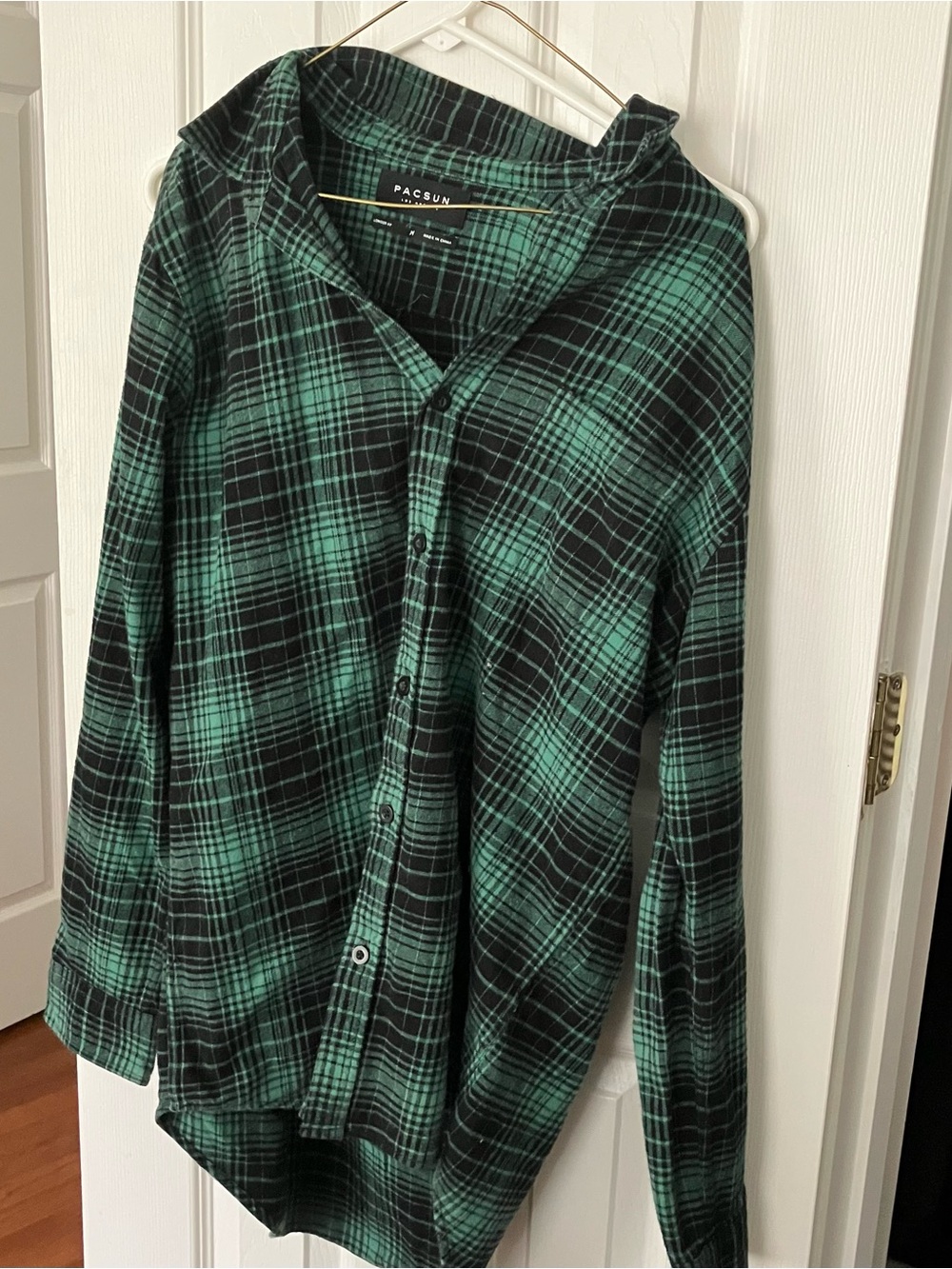 PacSun Green Plaid Shirt